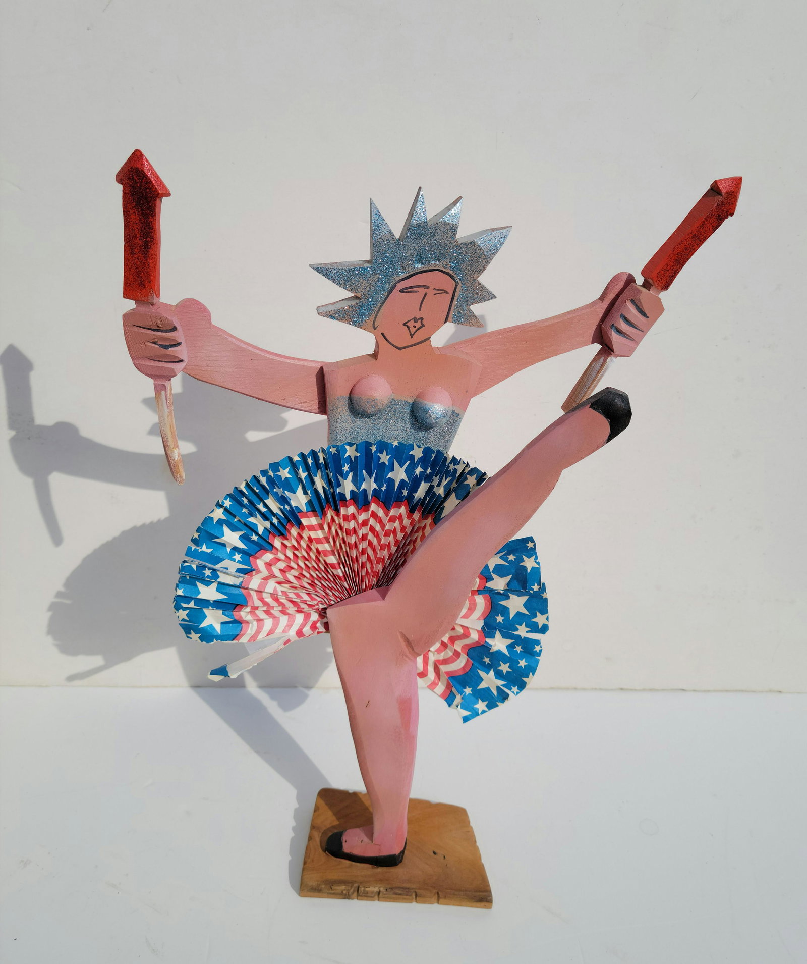 Greg Jaris 2001 Statue Of Liberty Outsider Folk Art Statue (1 of 6)
