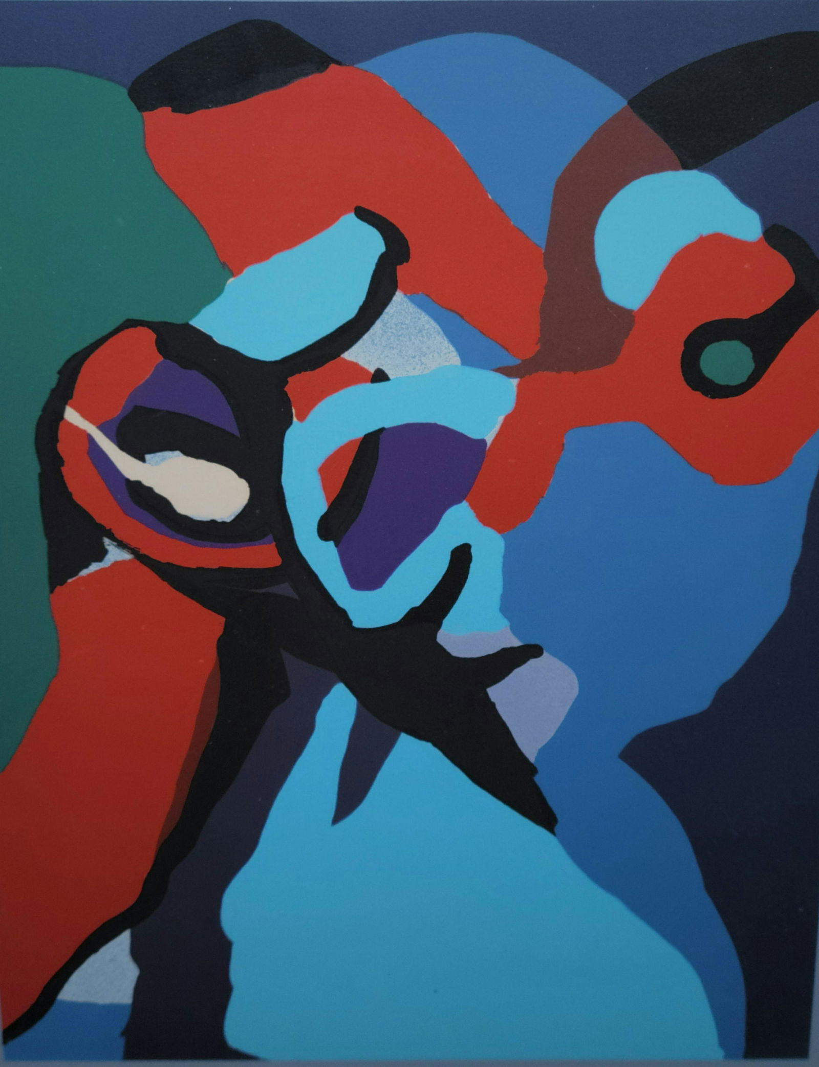 Karel Appel 1976 CoBrA Abstract Lithograph Ed99 20x15 Signed (1 of 6)