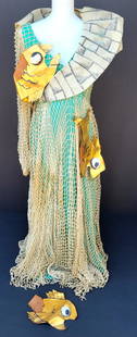 Vanderbilt Estate Fish Dress Costume: Vanderbilt estate fish dress costume. One of several lots of soiree costumes, dresses and gowns worn by Gertrude Vanderbilt Whitney and descendents. Unless otherwise indicated the garments are attribu