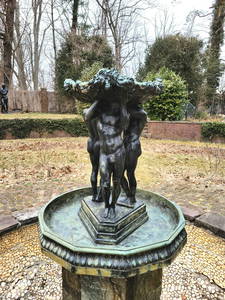 Gertrude Vanderbilt Whitney Arlington Fountain Bronze Nude Male Garden Sculpture Aprox 4ft x 4ft