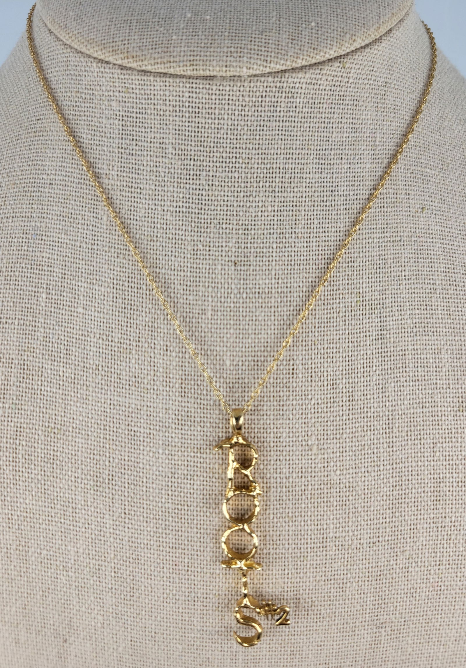 Irene Cara Estate 14k Roots 2 TV Cast Pendant Necklace Solid Gold COA (1 of 1)