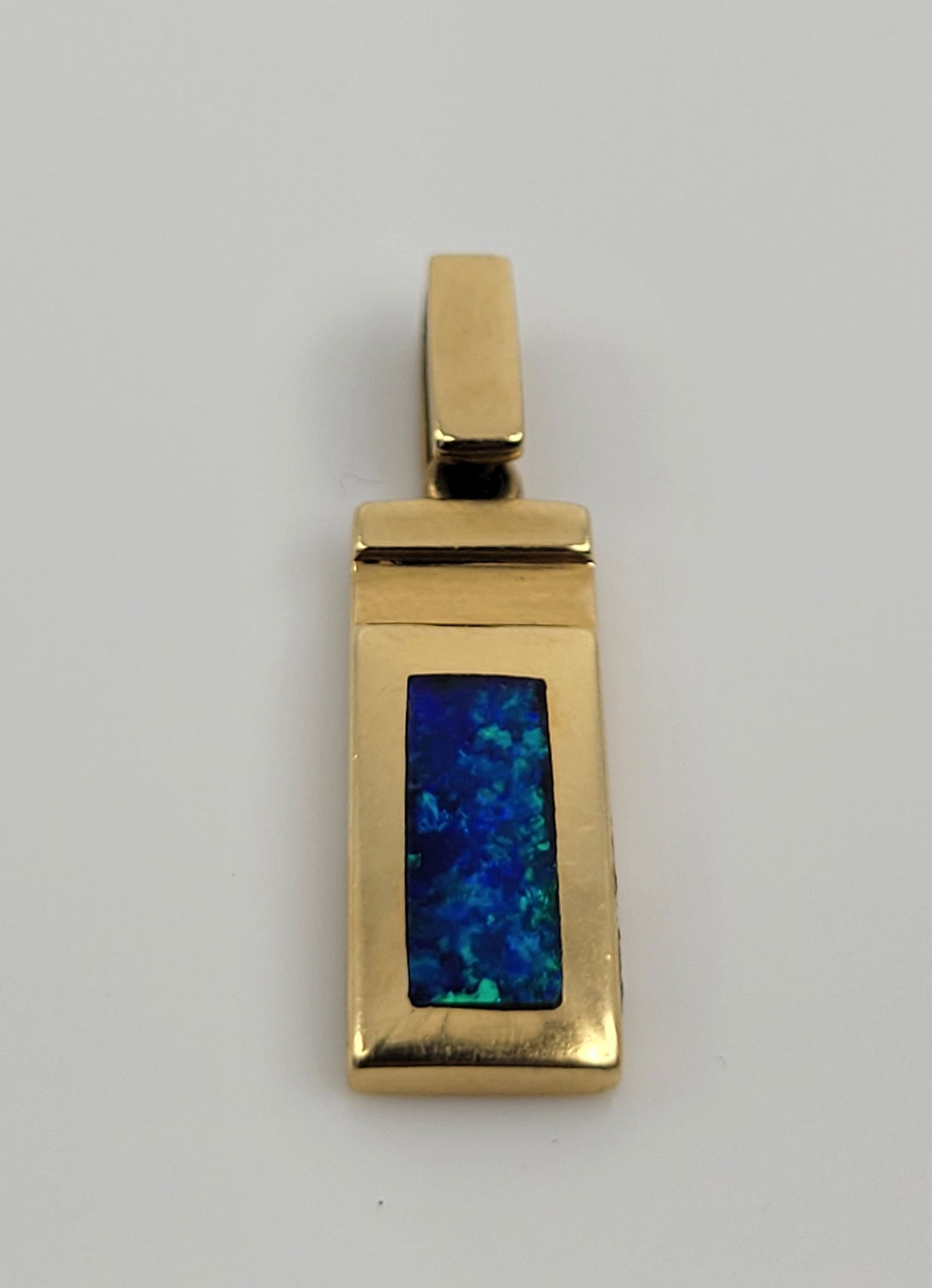 Irene Cara Estate Tom David Navajo 18k Gold Australian Opal Pendant Native American COA (1 of 1)