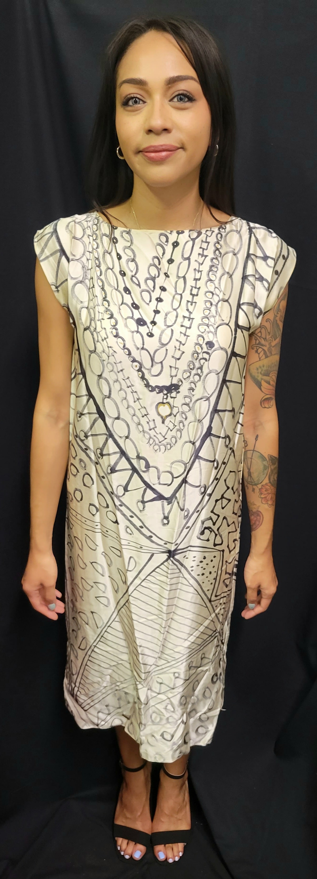 Irene Cara Estate ACLU Awards Keith Haring Manner Or Phocus Designs Painted Dress Street Art COA (1 of 3)