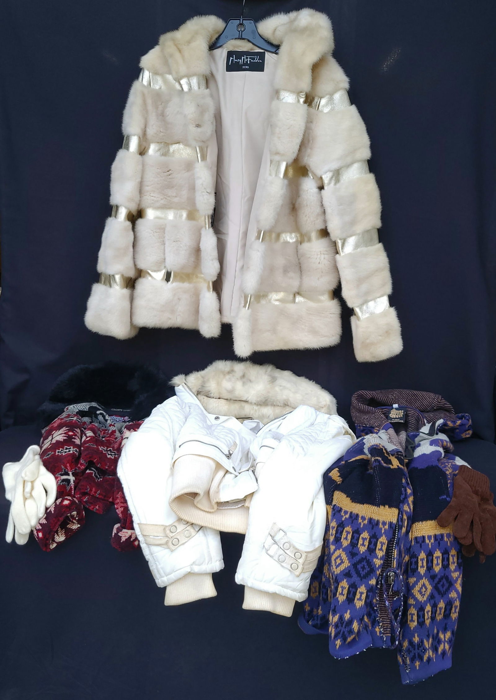 Irene Cara Estate Mary McFadden Fur Jacket Plus Faux Fur Et Al COA (1 of 2)