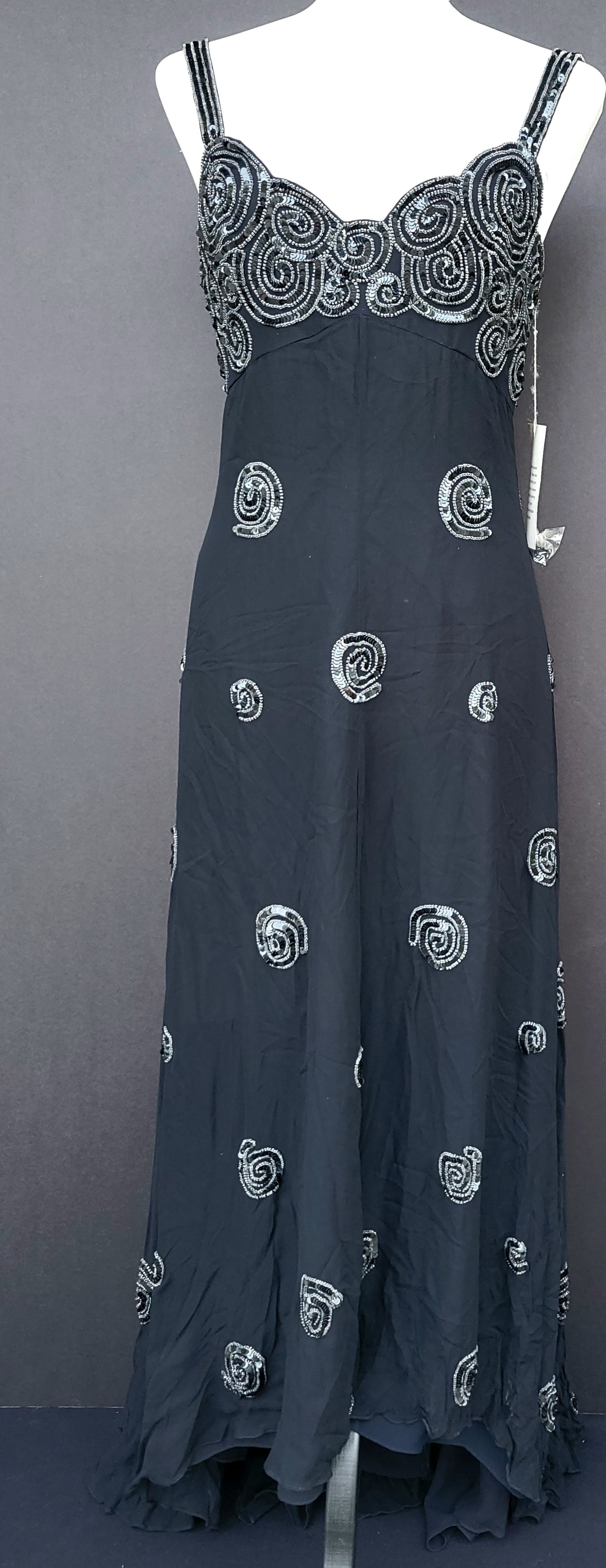 Irene Cara Estate Cache Silk Art Deco Revival Beaded Sequin Dress COA (1 of 2)