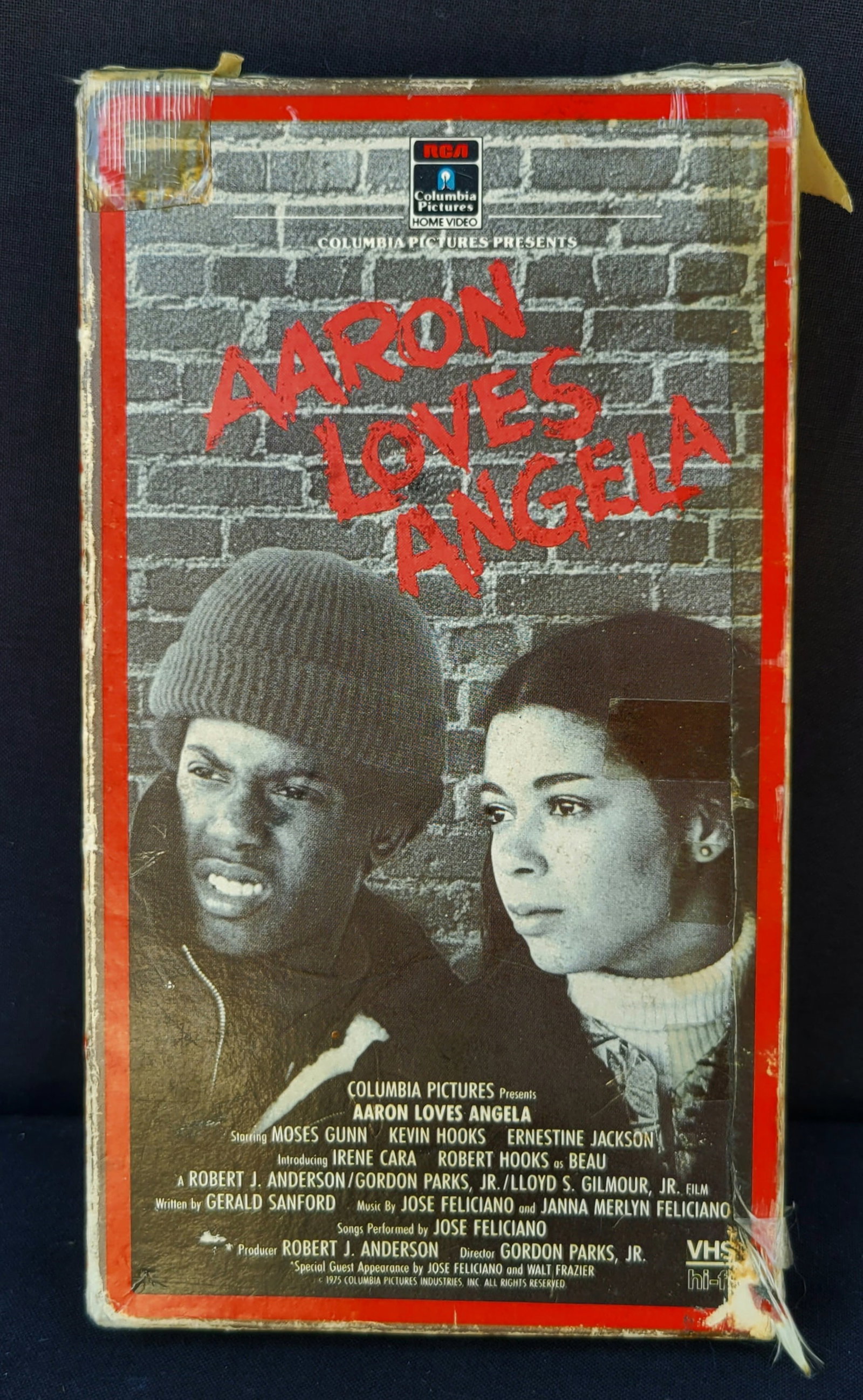 Irene Cara Estate Personal Copy Aaron Loves Angela Movie VHS Tape COA: Irene Cara Estate Personal Copy Aaron Loves Angela Movie VHS Tape COA. SHIPPING NOTES: Flat rate shipping prices are available for clothing, jewelry and smaller item lots in the November auction from 
