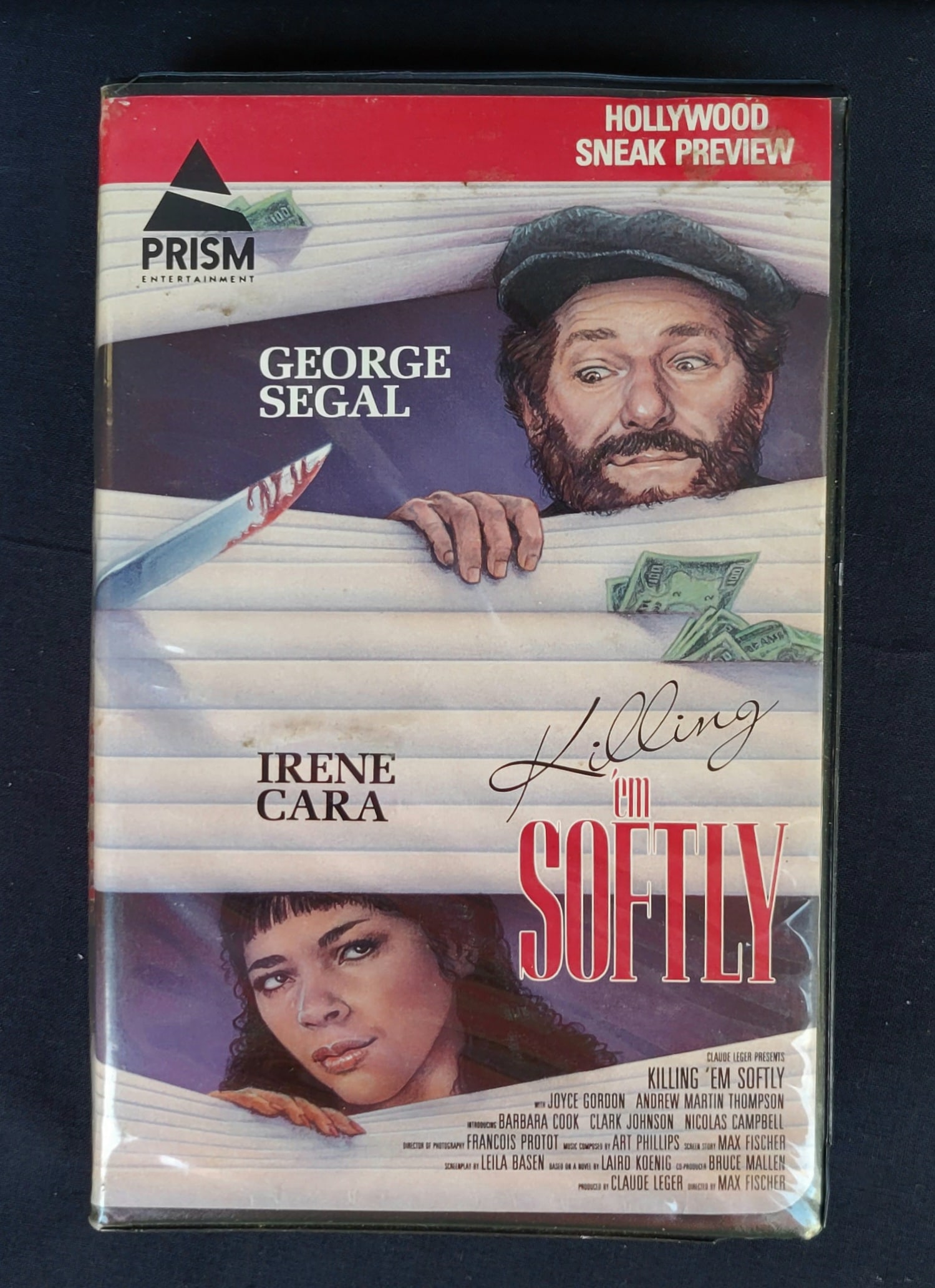 Irene Cara Estate Personal Copy Killing Em Softly Movie VHS Tape COA: Irene Cara Estate Personal Copy Killing Em Softly Movie VHS Tape COA. In a covered rental wraparound label jacket, note also a Blockbuster label on tape body. SHIPPING NOTES: Flat rate shipping prices
