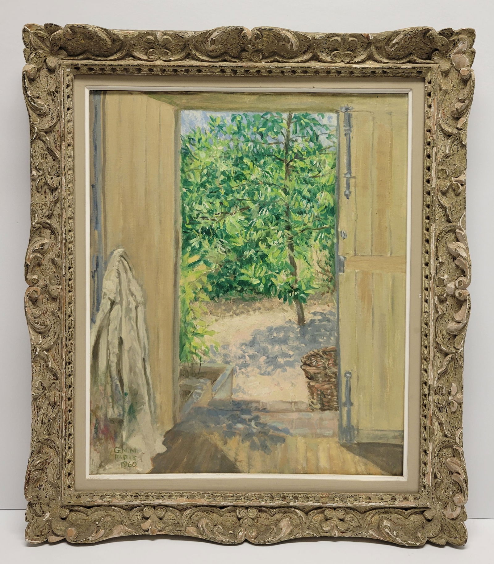 Vanderbilt Whitney Archive GM Miller French Chateau Steps Oil (1 of 2)