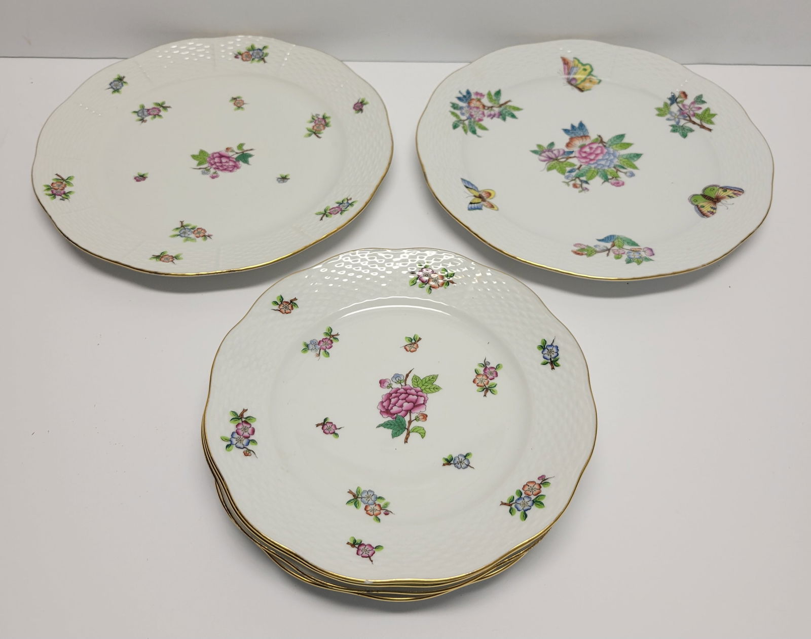Vanderbilt Whitney Studio 6pcs Partial Herend China Service Hungarian Floral (1 of 1)