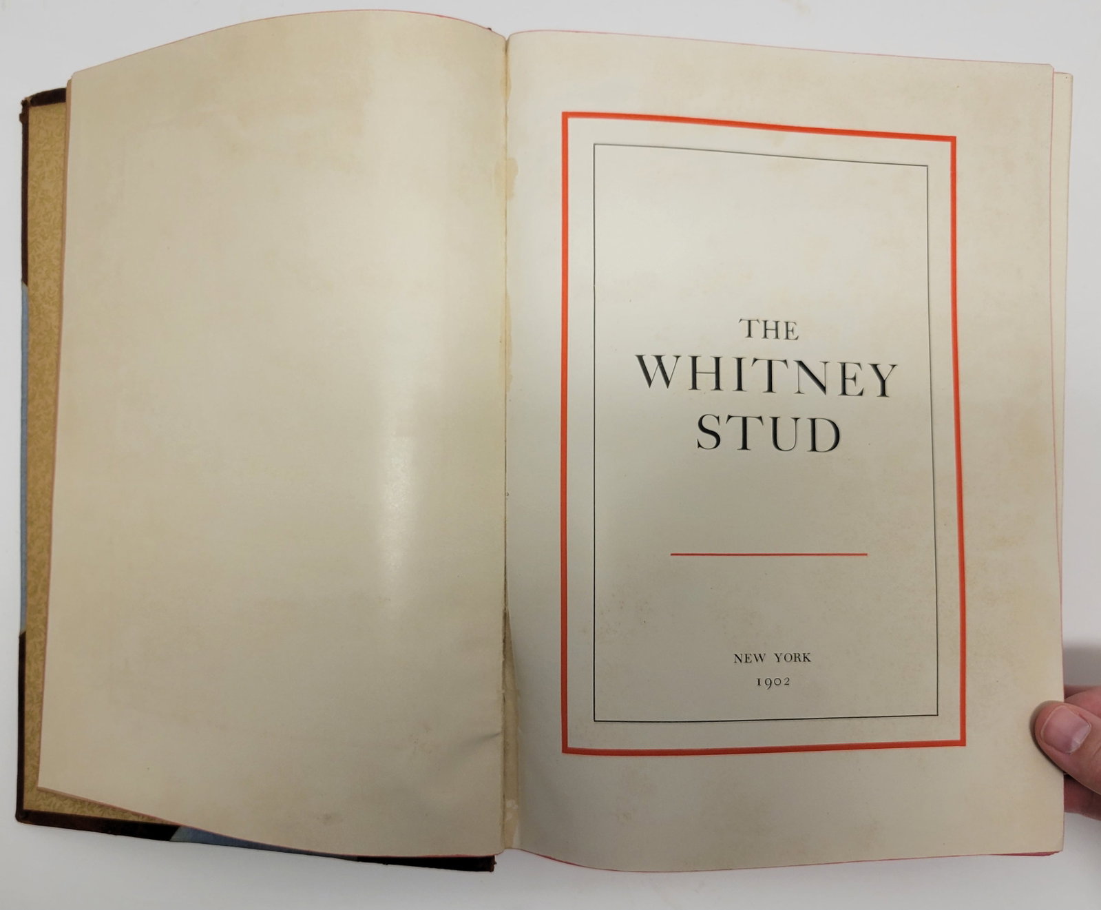 Vanderbilt Whitney 1902 Whitney Stud 594 Page Race Horse Record Book: Vanderbilt Whitney 1902 Whitney Stud 594 Page Race Horse Record Book. Press of Styles and Cash, NY heavy hardbound quarter leather with forward by WC Whitney introducing the Count Lehndorff theory of 