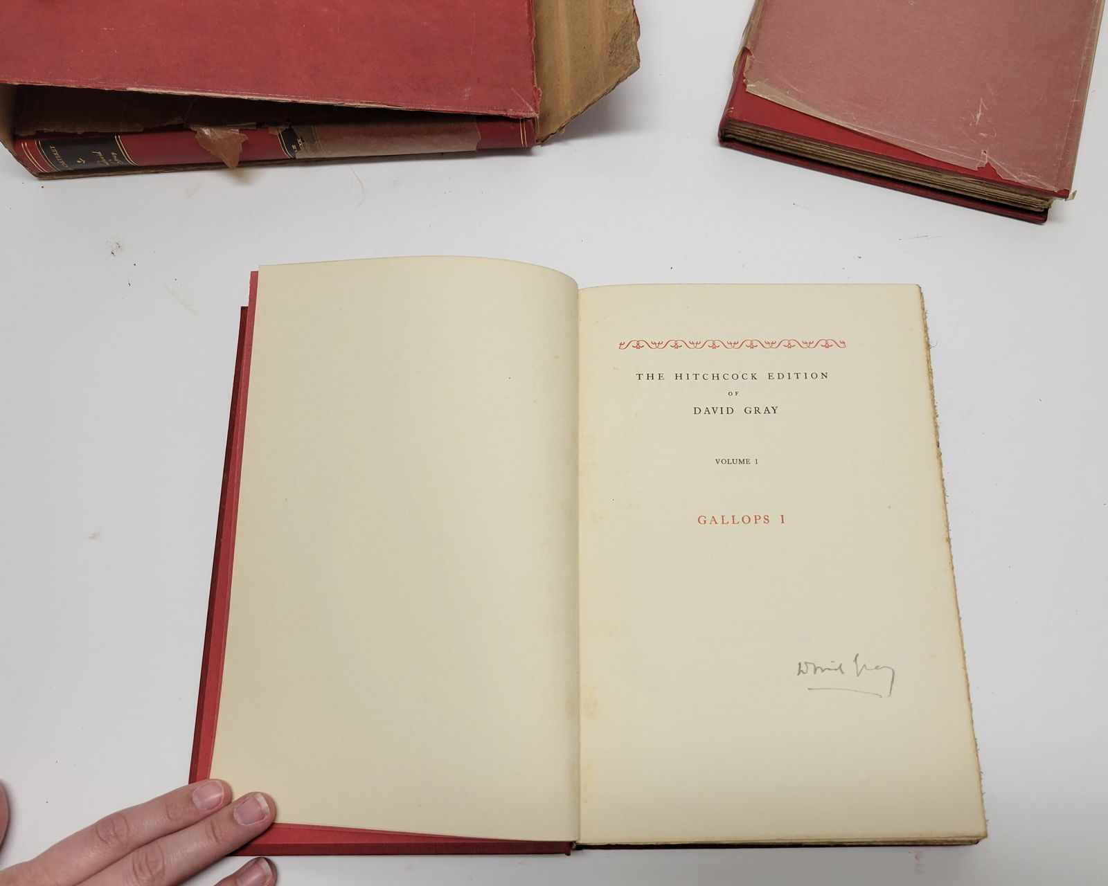 Vanderbilt Library Signed David Gray Derrydale 3vol Gallops Equestrian Book Set (1 of 2)