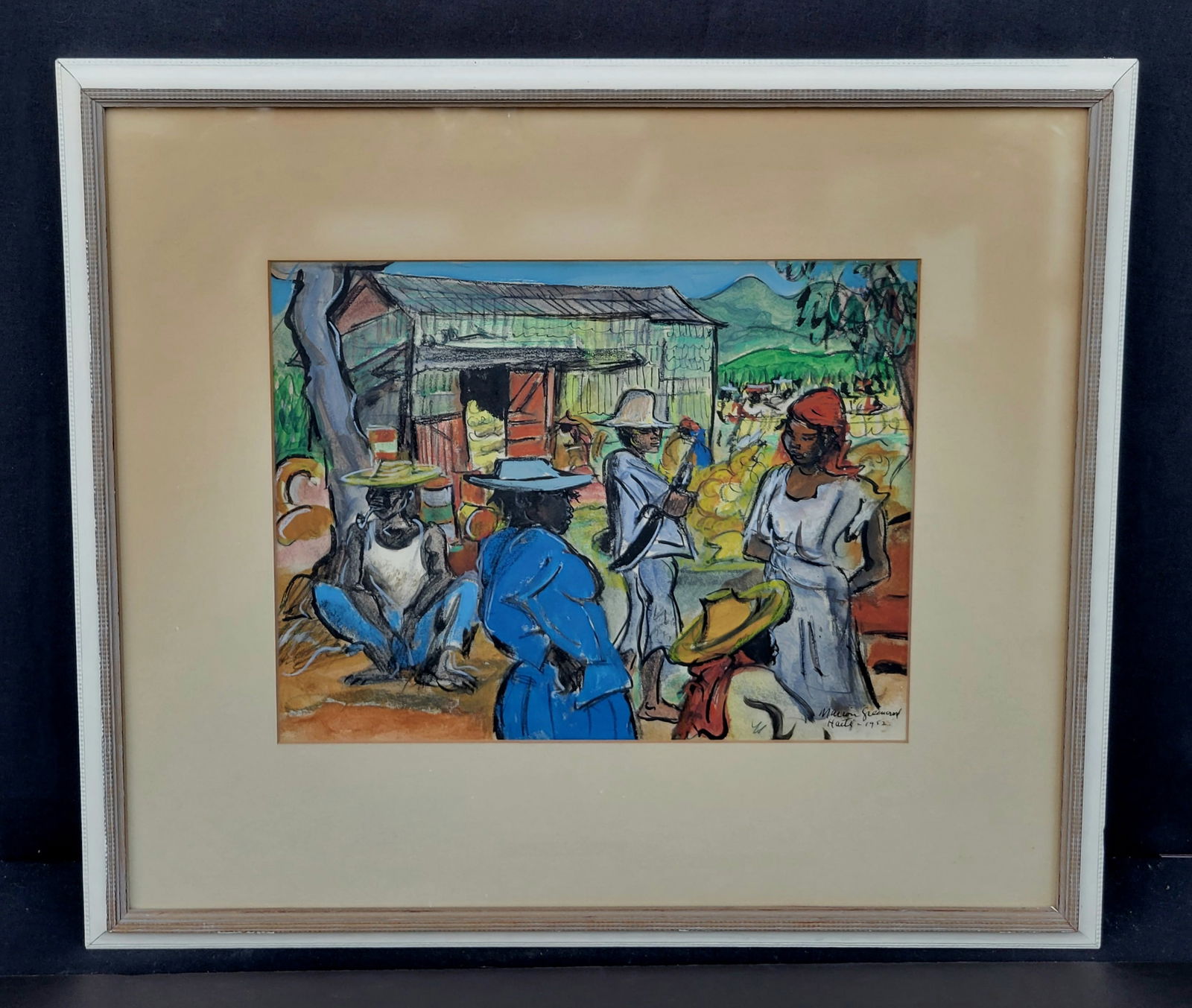 Tampa Mansion Marion Greenwood Haiti Watercolor NY Woodstock Social Realist (1 of 5)