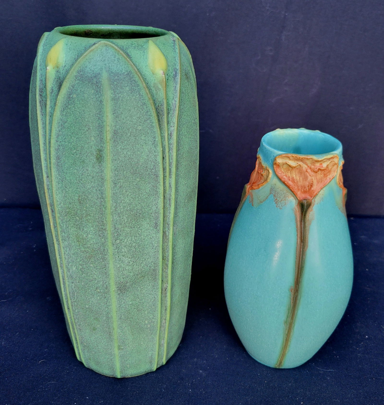 California NY FL Estate 2 Art Pottery Vases Ephraim And After Grueby (1 of 3)