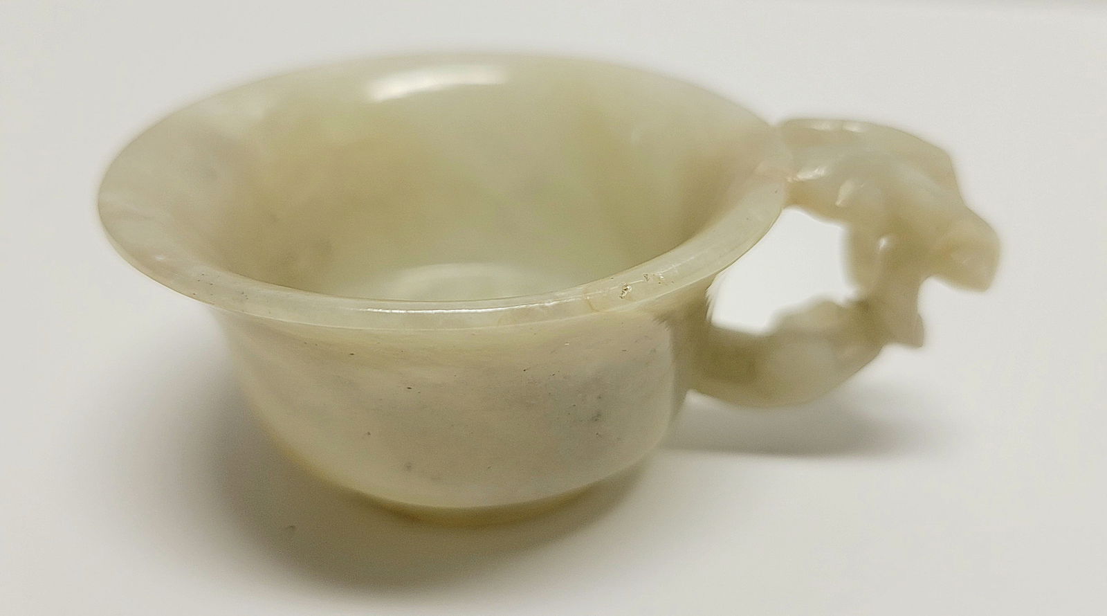 Klarich Collection Antique Chinese Jade Cup White Mutton Fat Or Pale Celadon (1 of 5)