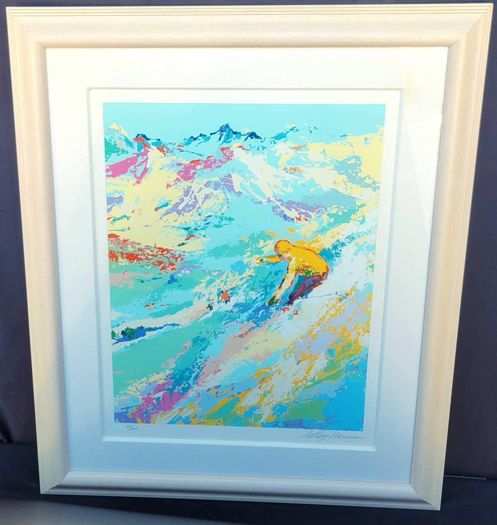 Palm Beach Lady Leroy Neiman Alpine Skiing Serigraph (1 of 5)