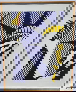 Roy Lichtenstein I Love Liberty Silkscreen AP Signed Ed74 1982