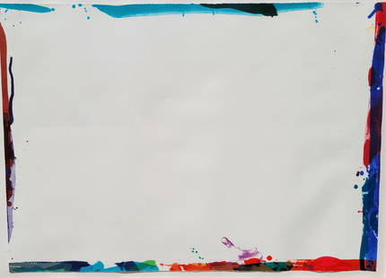 Sam Francis Large Abstract Expressionist Lithograph Signed Ed40 1969: Provenance: San Francisco, California area collector retired to the Florida Gulf Coast, name withheld. One of 15 lots from the collection of Pop Art, Abstract Expressionism etc. in this sale including