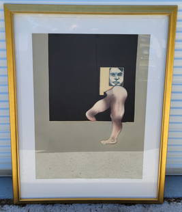 Francis Bacon Very Large Aquatint 1991 Right Tryptic Panel Ed86 Stamped: Provenance: San Francisco, California area collector retired to the Florida Gulf Coast, name withheld. One of 15 lots from the collection of Pop Art, Abstract Expressionism etc. in this sale including