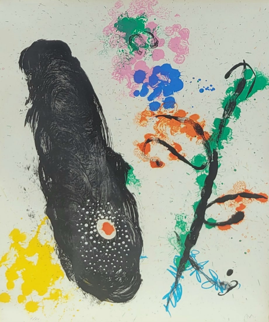 Joan Miro Large 1961 Color Lithograph Ed X of XV Album 19 Plate 13 Mourlot 256 Signed Park West (1 of 5)