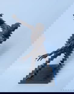 Hercules Wielding His Club After Giambologna Italian Grand Tour Classical Greco Roman Male Nude: Hercules Wielding His Club After Giambologna Italian Grand Tour Classical Greco Roman Male Nude Statue Sculpture Antique Marinelli Firenze Foundry Stamp. Dimensions: Aprx. 1 foot high Weight: