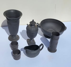 Collection 7 Assorted Wedgwood Basalt Decorative Ceramics