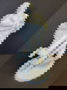 Large Herend Bela Pan Kotai Farkas Porcelain Wrestlers: Large Herend Bela Pan Kotai Farkas Porcelain Wrestlers. Signed on top surface of base, underside with blue Herend stamp and impressed HEREND 5788. Dimensions: 15.5in Weight: 7.5lbs Shipping: Visit