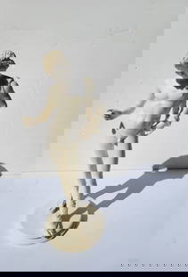 Cast Marble Resin Late 20c After Michelangelo David Nude Male Statue Sculpture: Cast Marble Resin Late 20c After Michelangelo David Nude Male Statue Sculpture. Dimensions:24.5in, 14.5lbs Shipping: Visit StedmanShipping Dot Com for all info. Note large or heavy bronzes and