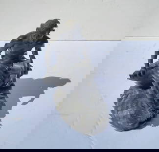 Antique Hermes Mercury Seated Male Nude Statue Sculpture From Greek Roman Antiquity: Antique Hermes Mercury Seated Male Nude Statue Sculpture From Greek Roman Antiquity. Dimensions: 10.5in tall, 7.5lbs Shipping: Visit StedmanShipping Dot Com for all info. Note large or heavy bronzes