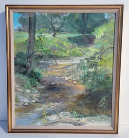 Robert Sudlow Noon Sparkle 1989 Oil Impressionist Landscape Diebenkorn Lhote Student Paris