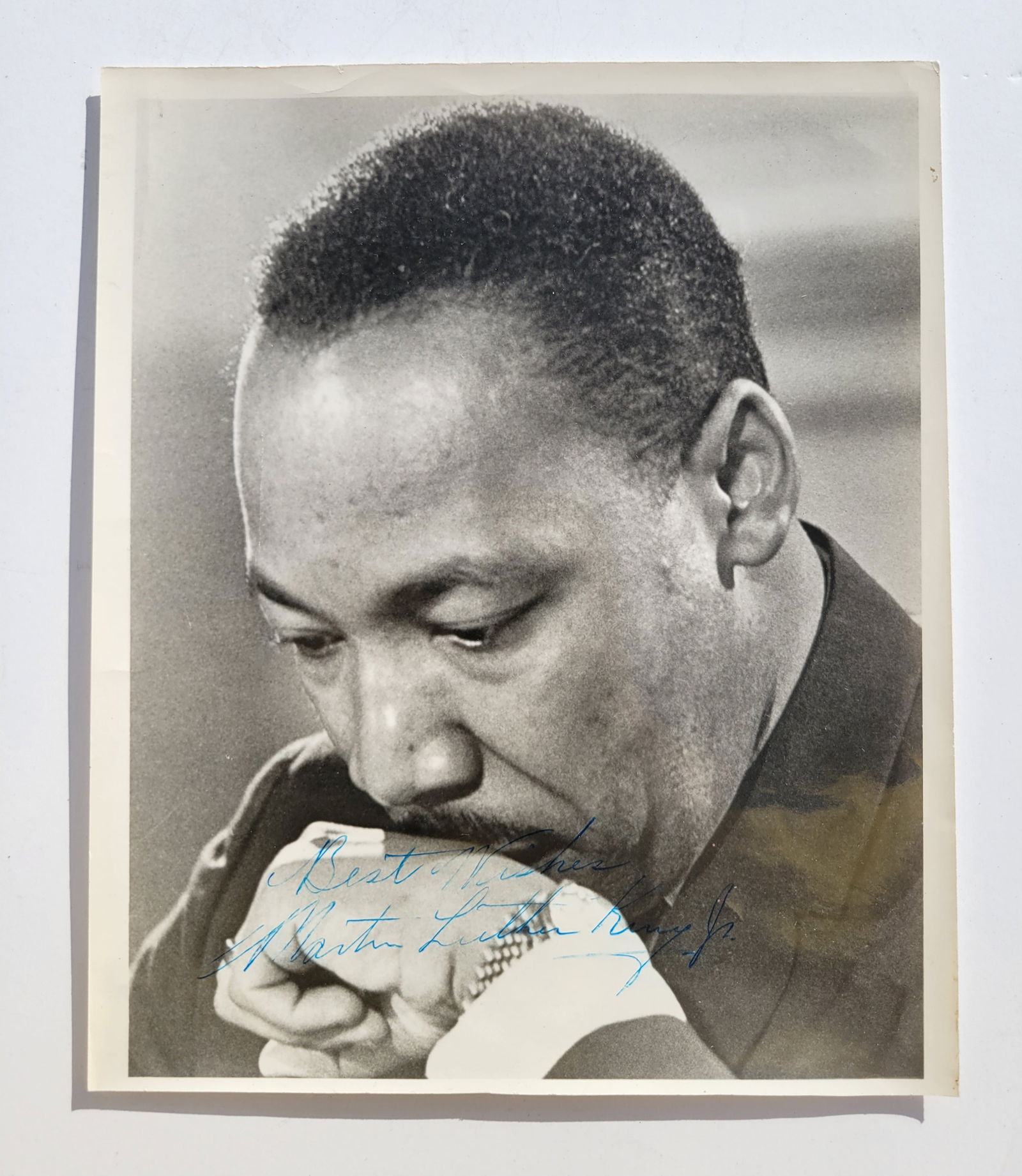 Dr MLK Jr Autographed Photo BW Photograph Reverend Doctor Martin Luther King Junior Hand Signed (1 of 6)