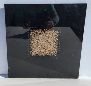 Pavla Mautnerova Israel Czech Paula Mautner Painting On Glass 1976 Monogrammed Front Signed Verso As