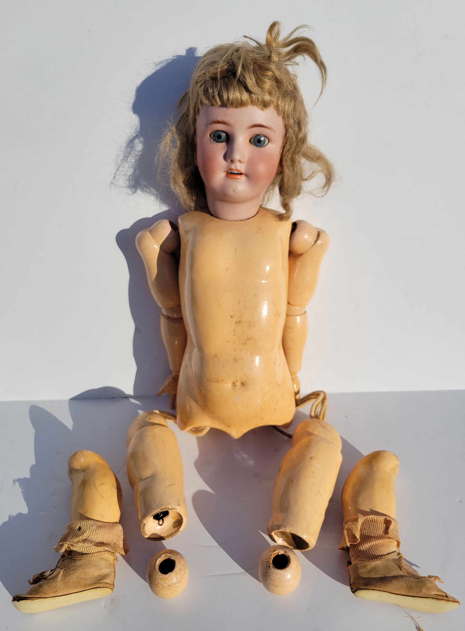 Large Antique Doll Heinrich Handwerck Simon Halbig 5 Porcelain Head With 28in Heinrich Handwerck (1 of 7)