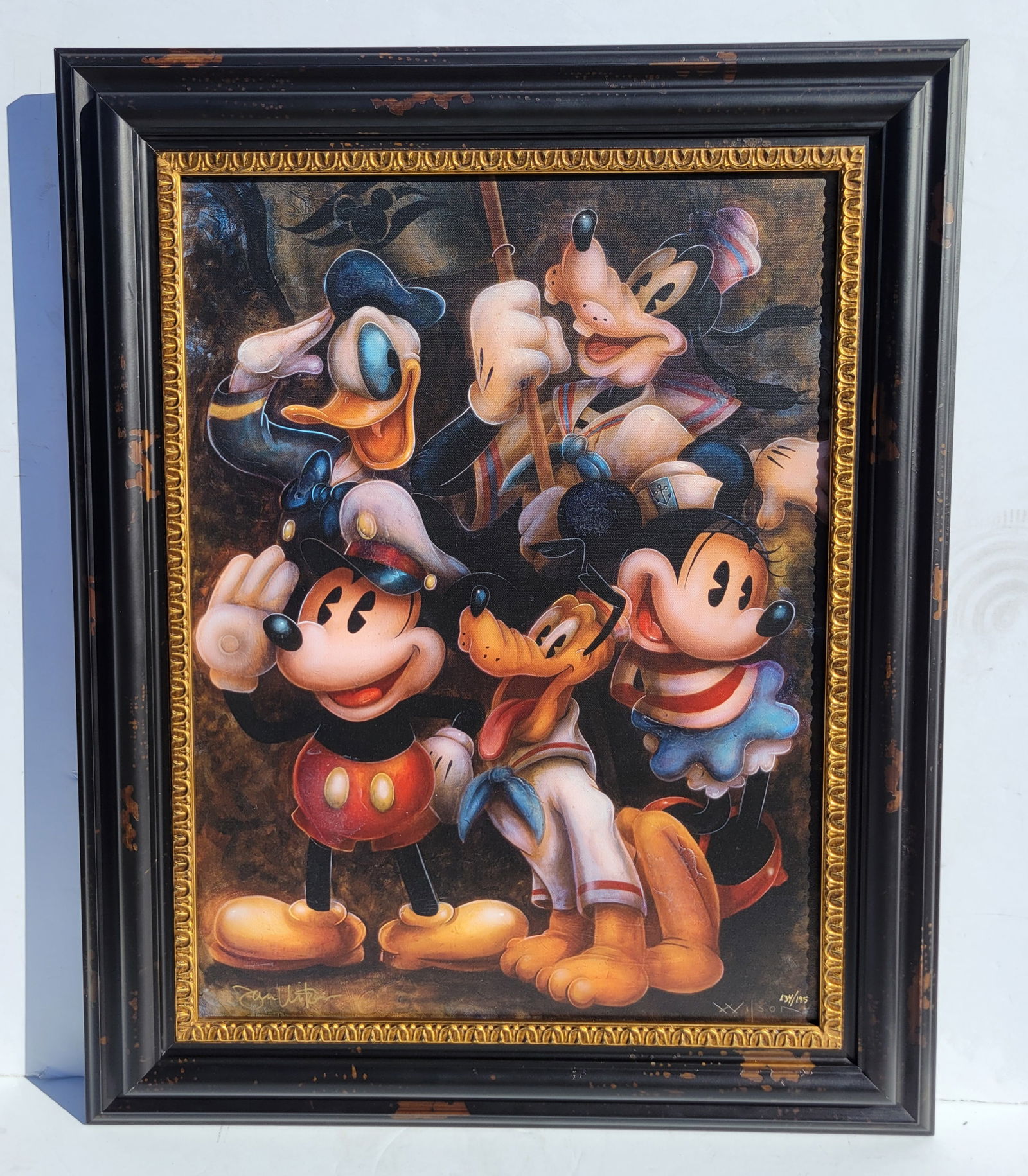 Large Darren Wilson Disney Canvas Giclee With Varnish Embellishment Ed 195 Magical Crew COA Plus (1 of 3)
