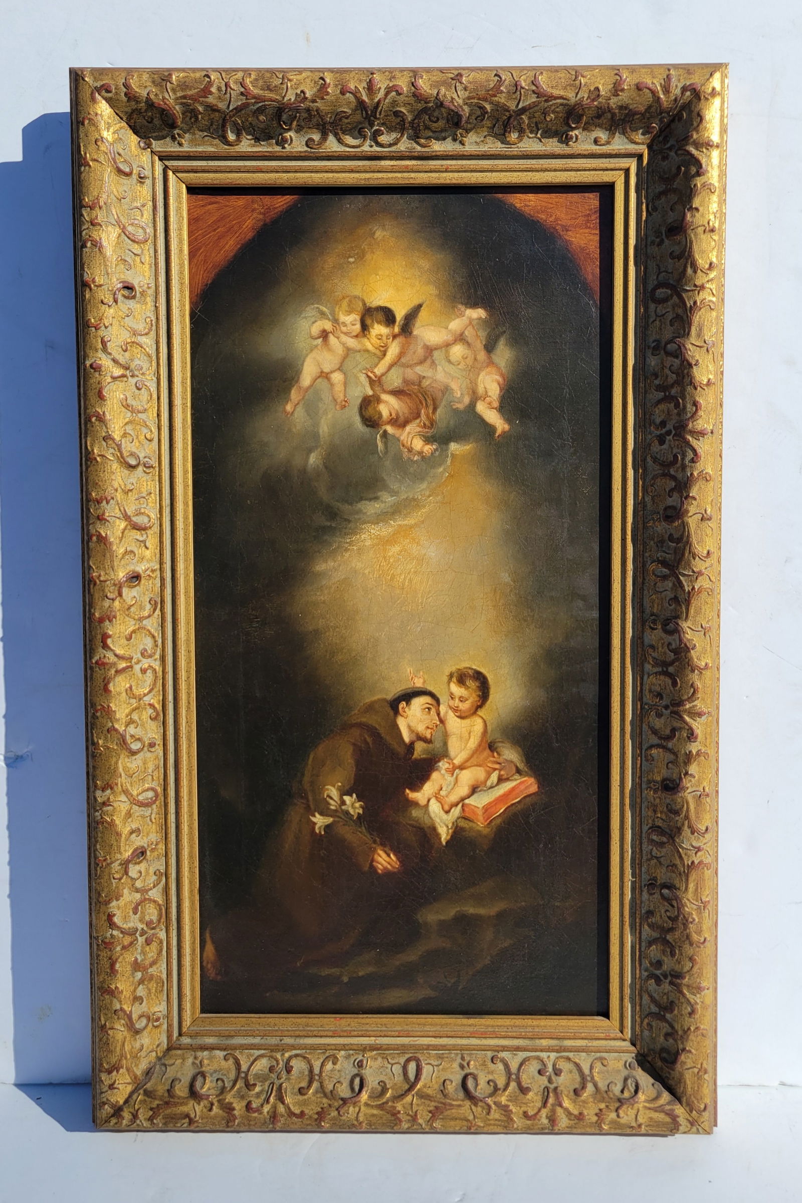 Murillo St Anthony Jesus Ex Christies London Oil Old Master Collection Saint Anthony Of Padua With (1 of 5)