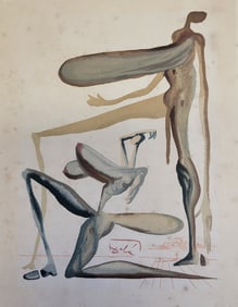 Salvador Dali Lavishness 1963 Woodcut Dante Divine Comedy Estate Find