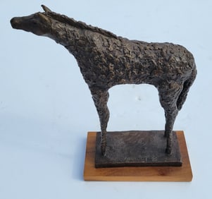 Ray Kobald Horse Bronze Ed15 Animalier 9in Animal Wildlife Statue Sculpture Equestrian Figure