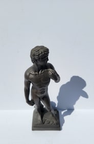 Plaster Michelangelo David Male Nude Austin Products 1971 Molded Statue Sculpture Italian