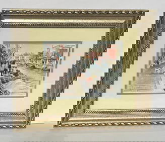Miniature Painting Jeanette Mullane Venice Green Grocer Royal Miniature Society RMS 9 of 33 Lots