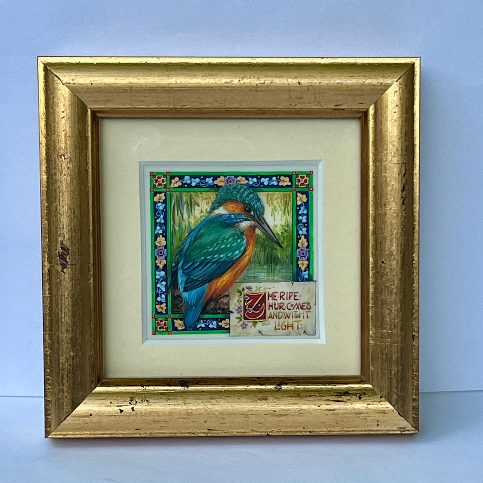 Miniature Painting Debby Faulkner-Stevens The Ripe Hour Comes Royal Miniature Society RMS 21 of 33 (1 of 3)