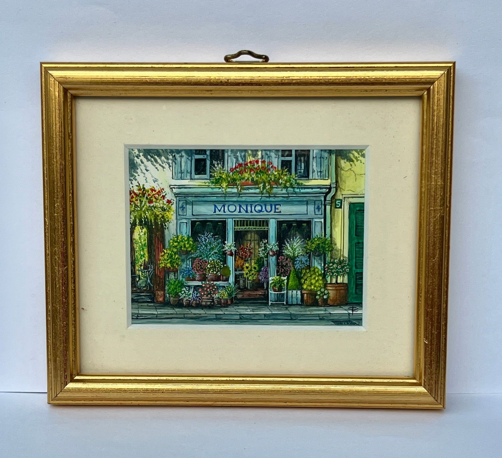 Miniature Painting Trevor L. Young Monique – Florist Bergerac, France Royal Miniature Society (1 of 2)
