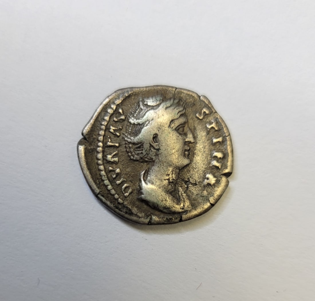 Roman Faustina Silver Denarius Coin 1 Of 3 Estate Coin Lots From Old Master Collector (1 of 3)