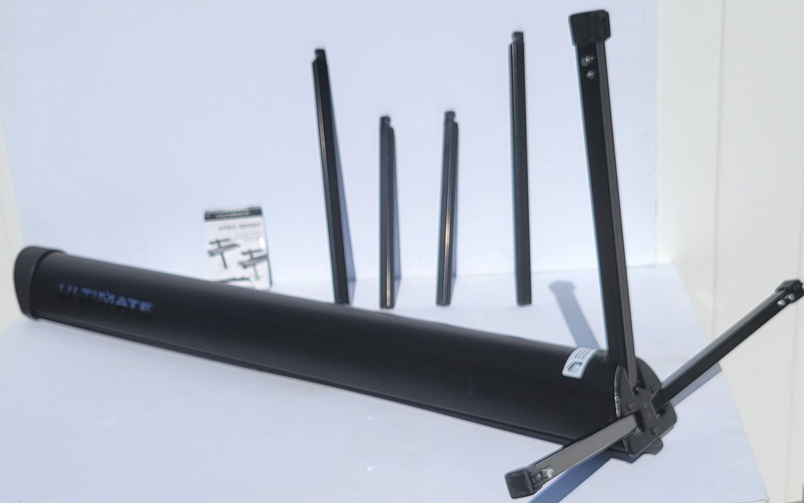 Ultima 2 Tier Keyboard Stand AX 48 Pro Black 46 Inch Standing 54 Inch Folded (1 of 2)