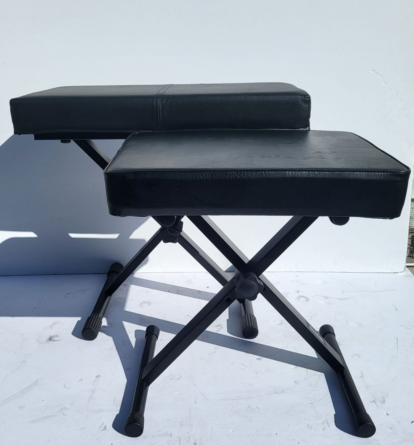 Lot 2 Keyboard Piano Organ Bench Stools Folding (1 of 3)