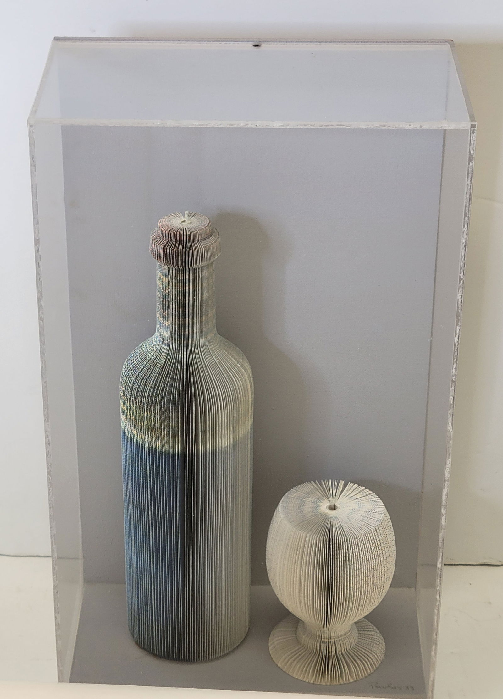 Pavlos Greek Sculpture Bar Cardboard Plexiglass Conceptual Minimalist Pop Art Construction (1 of 7)