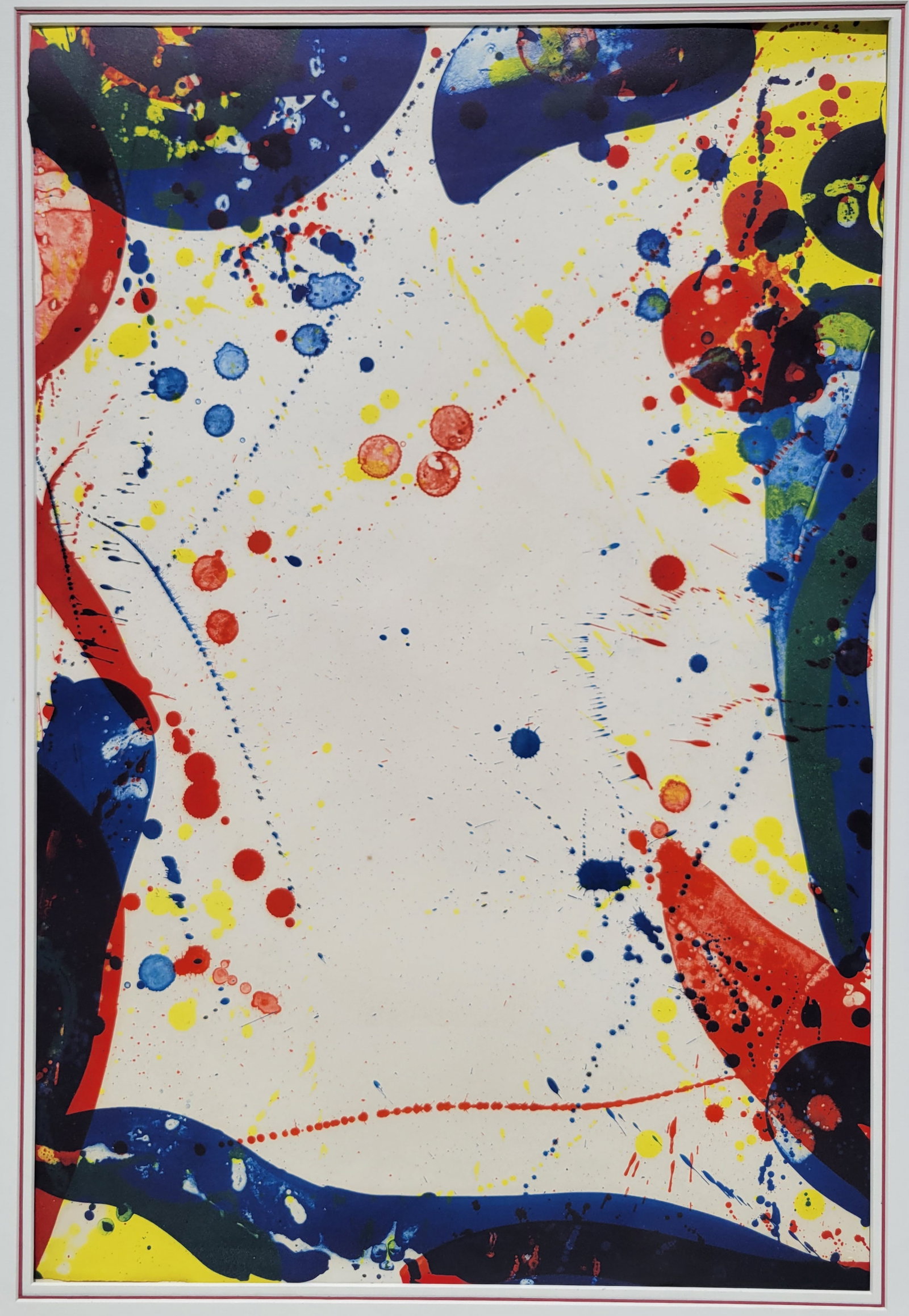 Large Sam Francis Lithograph Sulphur Water With Blindstamp 28in x 19in (1 of 6)