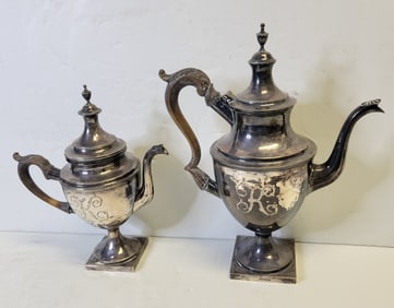 Signed Samuel Williamson Philadelphia Coin Silver Colonial To Federal Era Antique Teapot Coffee Pot
