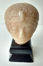 Estate Find Egyptian Alabaster Head Circa 1500-500 BC