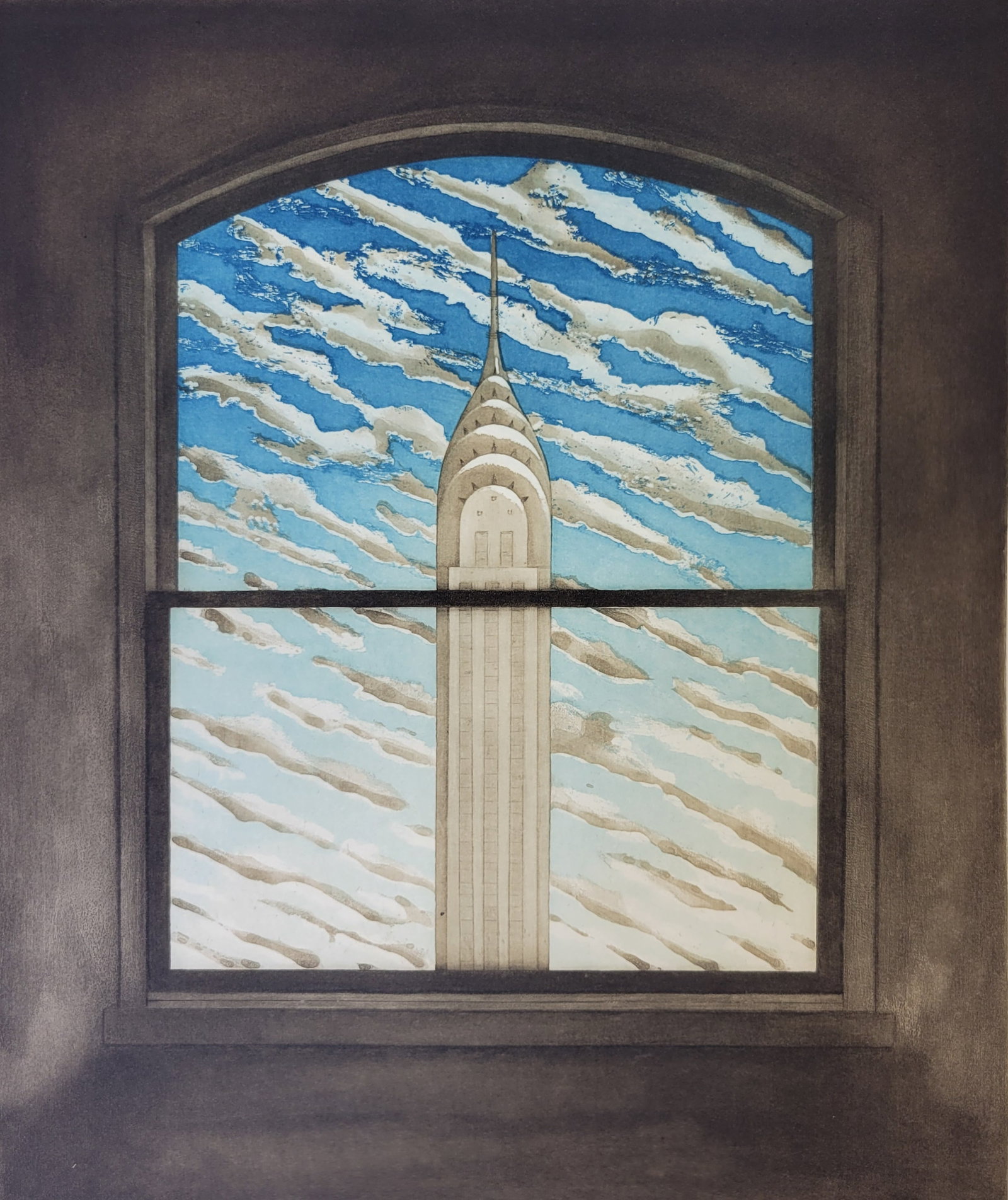 Scott Kahn Chrysler Building Ed40 Modernist Etching (1 of 5)