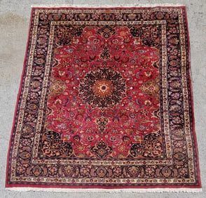 Large Estate Find Sarouk Or Kashan To Restore Semi Antique Persian Carpet Rug As Is To Fix 12ft 9in