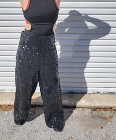 Vanderbilt Estate Vintage Sequin Pants To Repair